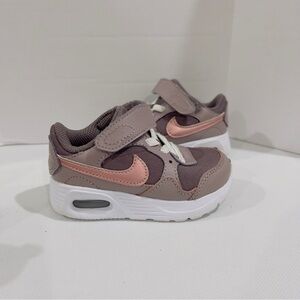 Nike Size 5 Baby Kids (TD) Nike Air Max SC 'Violet Ore Leather Sneaker Shoes